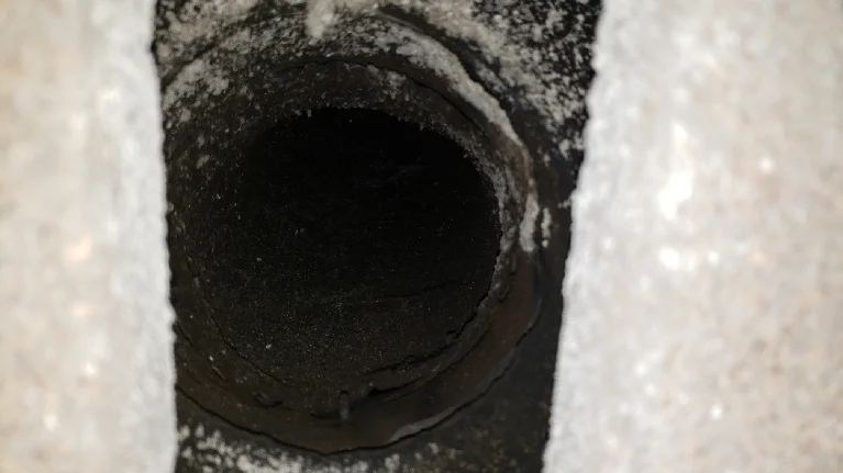 Dirty chimney that requires proper cleaning