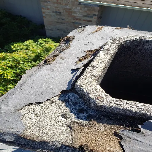 Cracks on a chimney